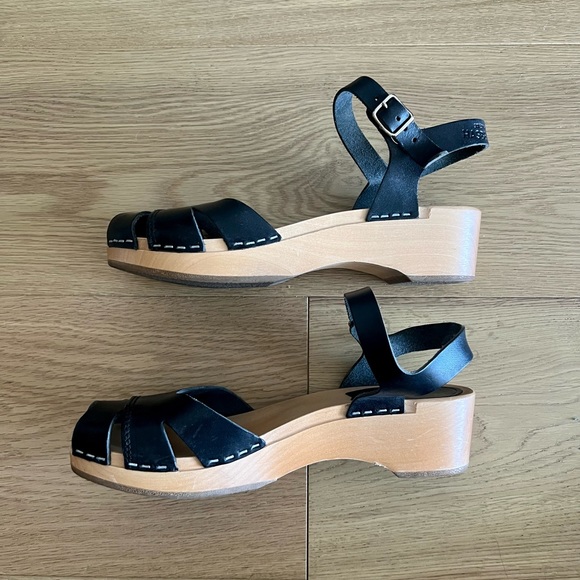 Swedish Hasbeens Clog Sandals 37 - Picture 2 of 6